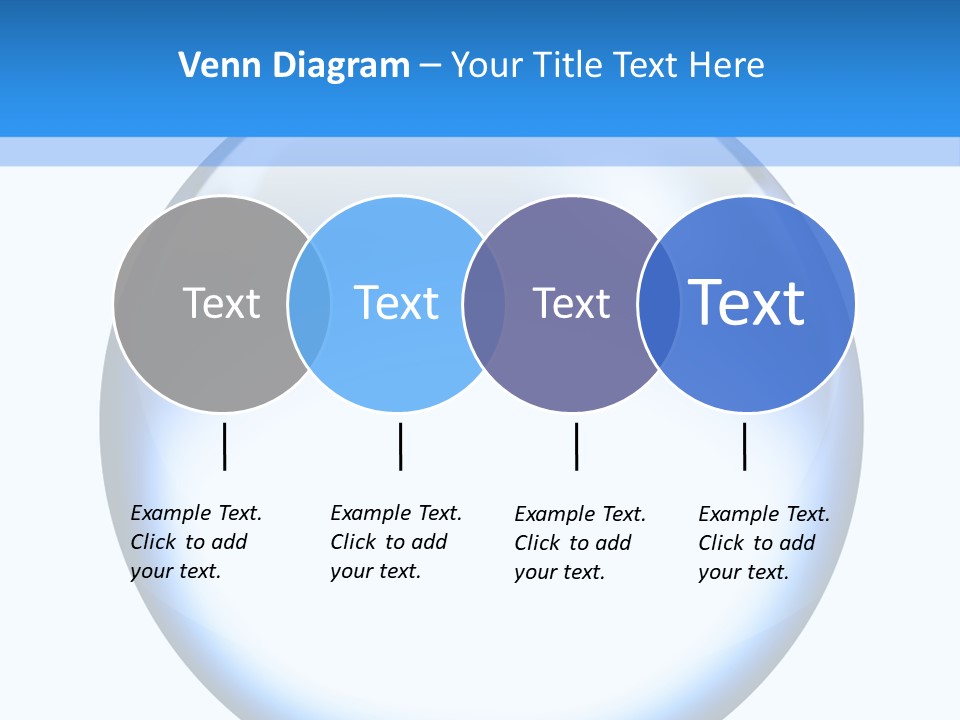 Through Clear Object PowerPoint Template