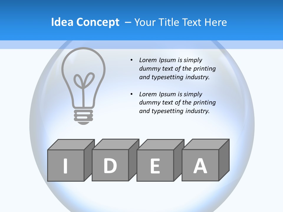 Through Clear Object PowerPoint Template