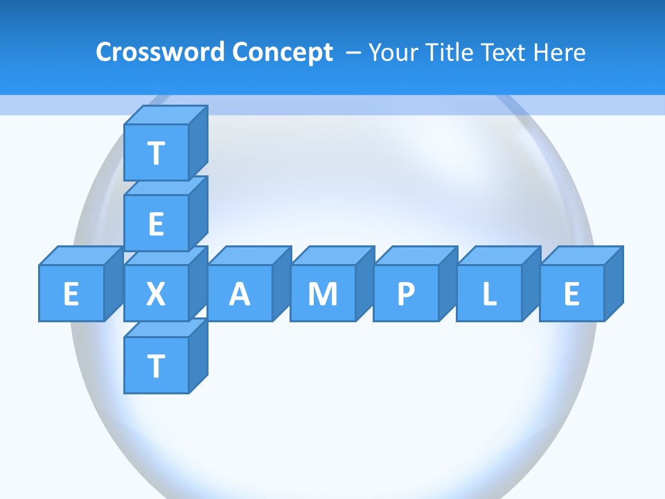 Through Clear Object PowerPoint Template