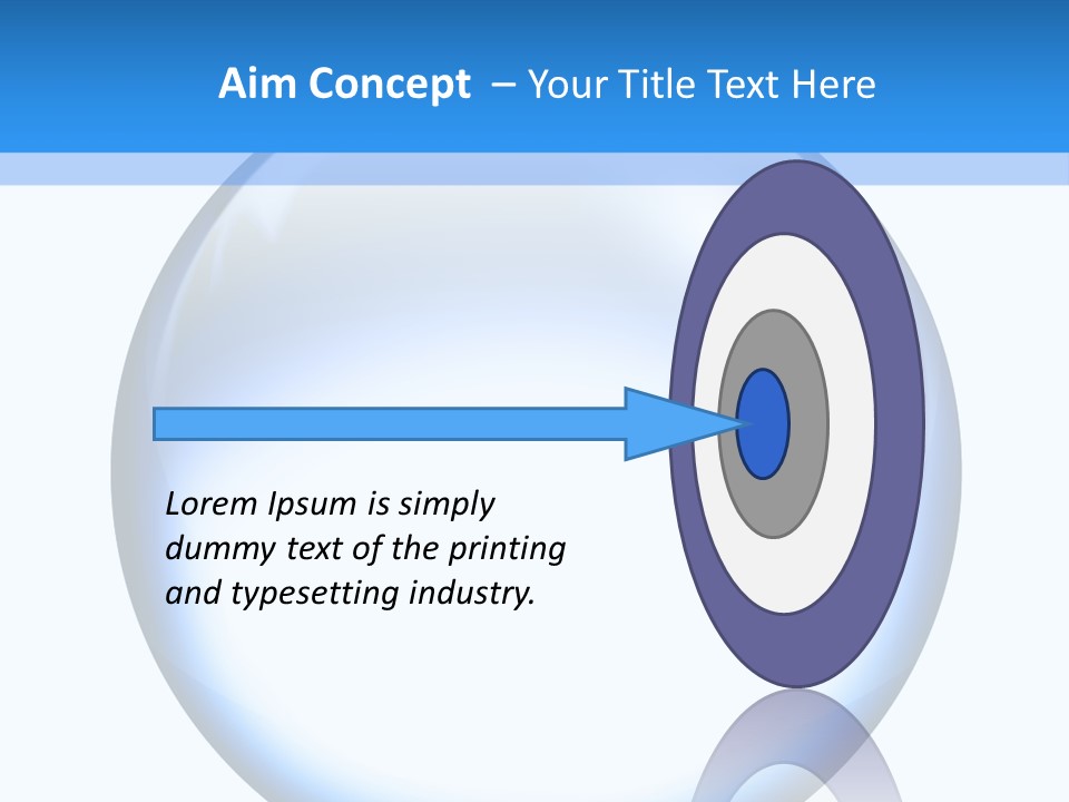Through Clear Object PowerPoint Template