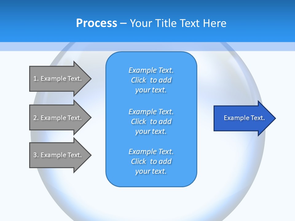 Through Clear Object PowerPoint Template