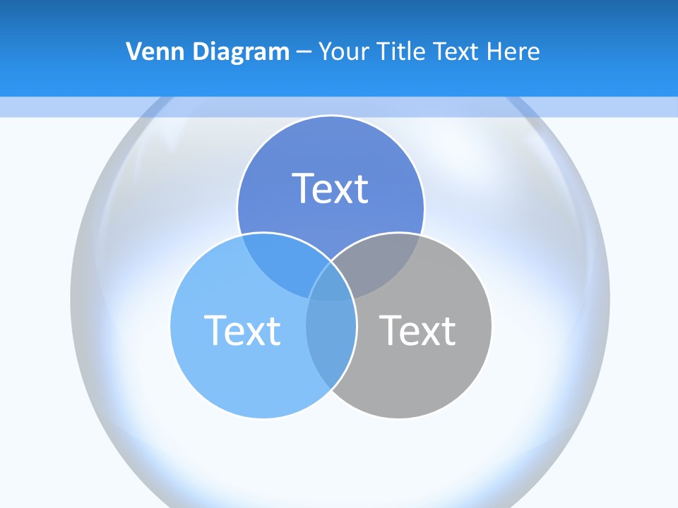 Through Clear Object PowerPoint Template
