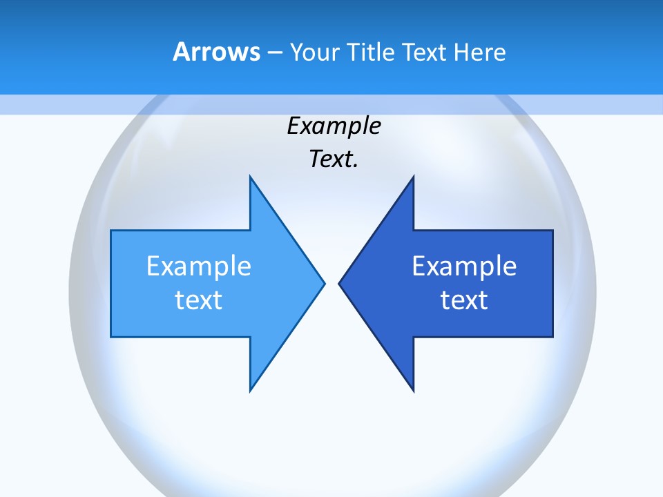 Through Clear Object PowerPoint Template