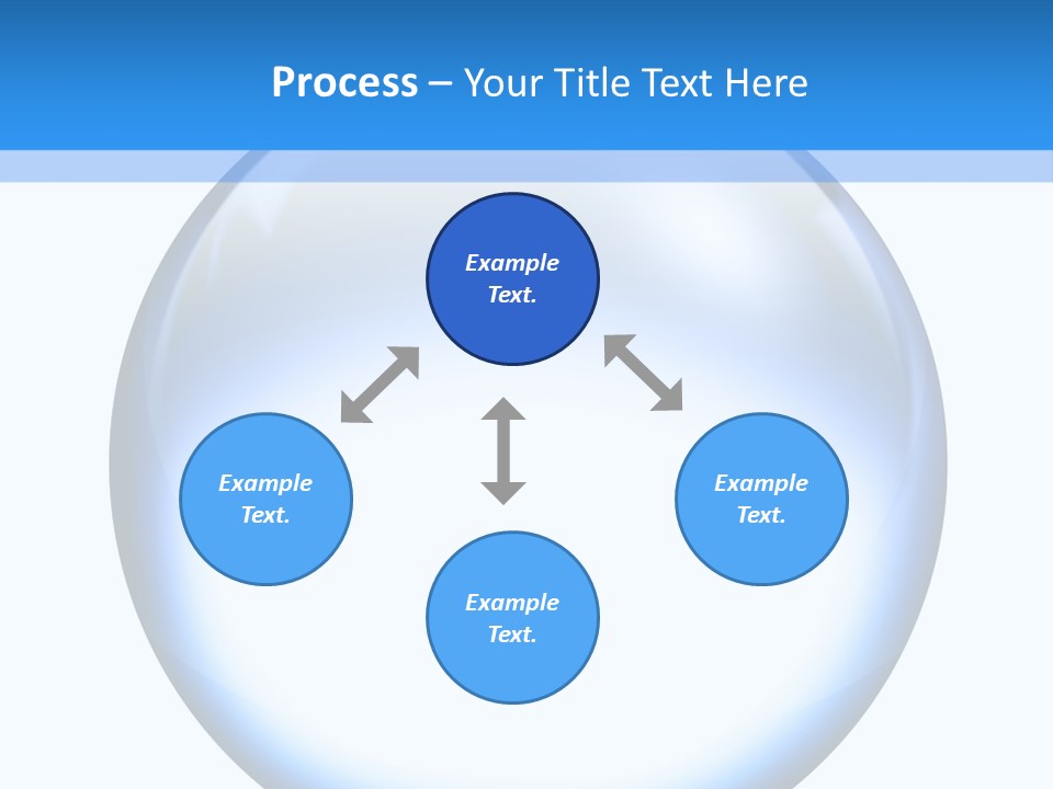 Through Clear Object PowerPoint Template