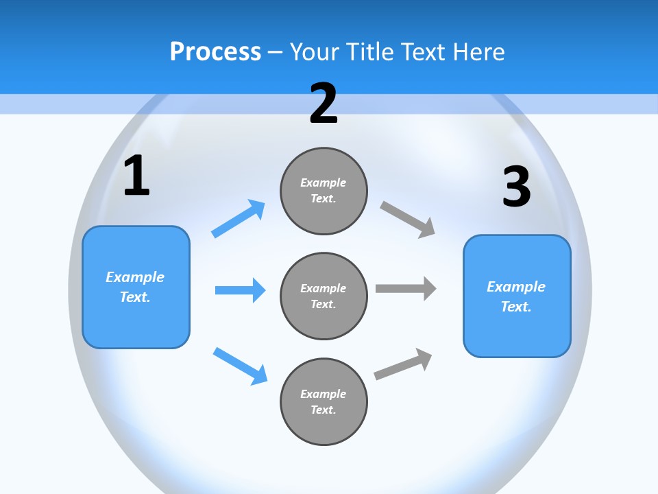 Through Clear Object PowerPoint Template