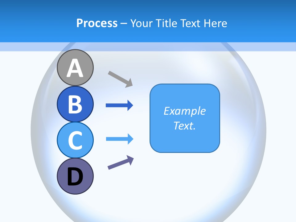 Through Clear Object PowerPoint Template