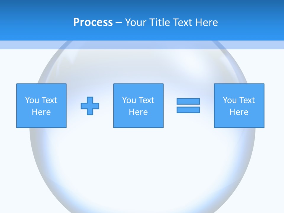 Through Clear Object PowerPoint Template