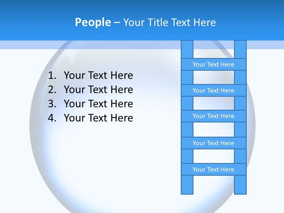 Through Clear Object PowerPoint Template