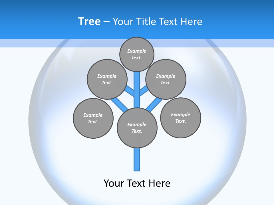 Through Clear Object PowerPoint Template