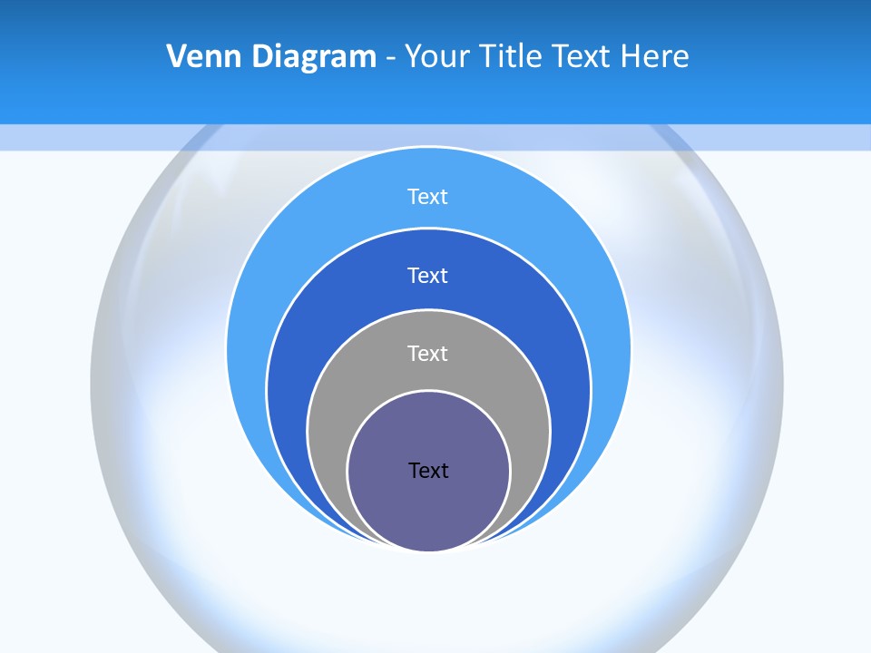 Through Clear Object PowerPoint Template