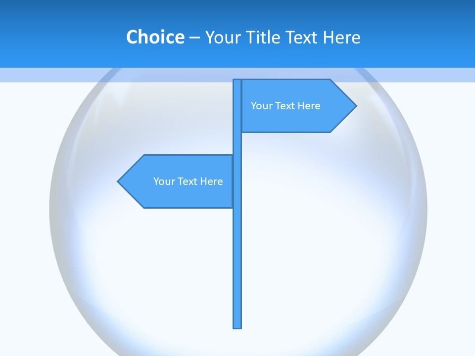 Through Clear Object PowerPoint Template