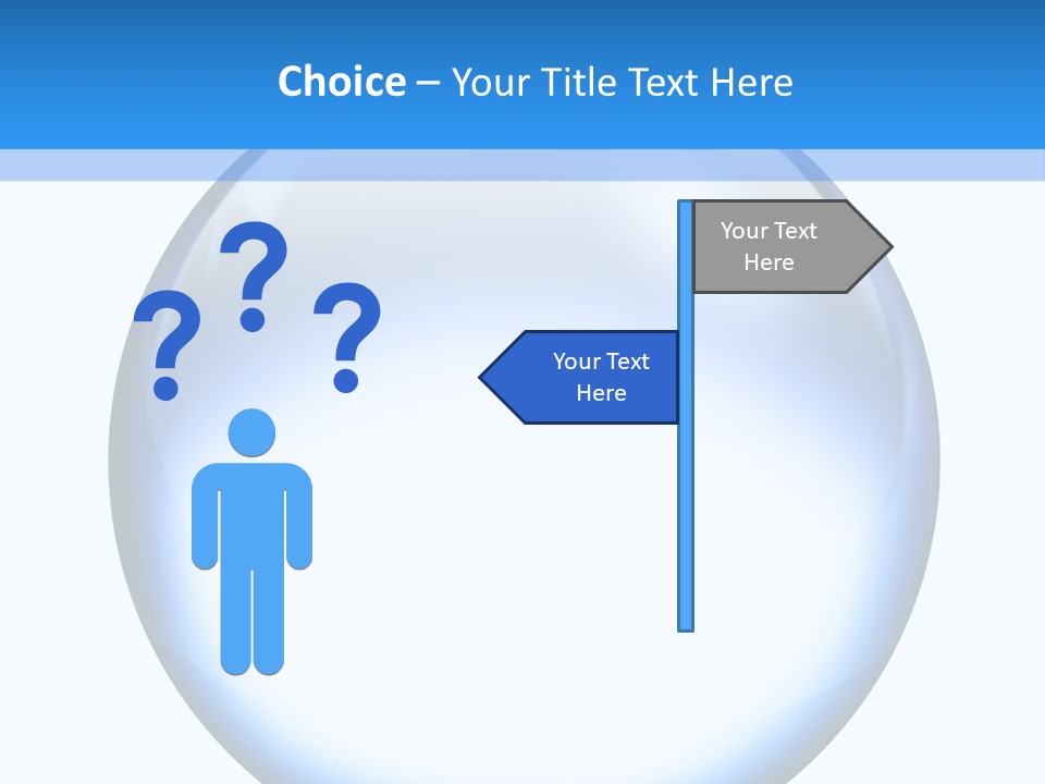 Through Clear Object PowerPoint Template