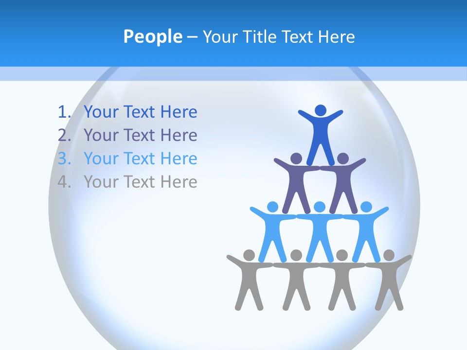 Through Clear Object PowerPoint Template