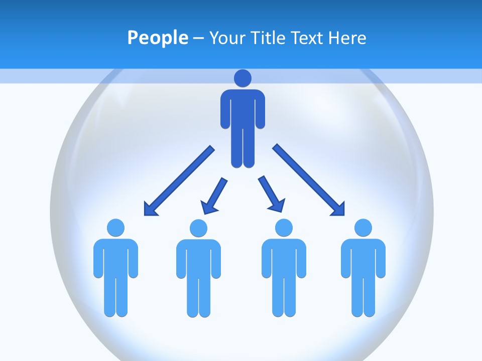 Through Clear Object PowerPoint Template