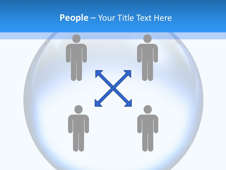 Through Clear Object PowerPoint Template