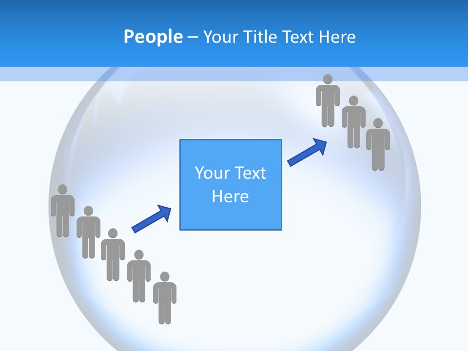 Through Clear Object PowerPoint Template