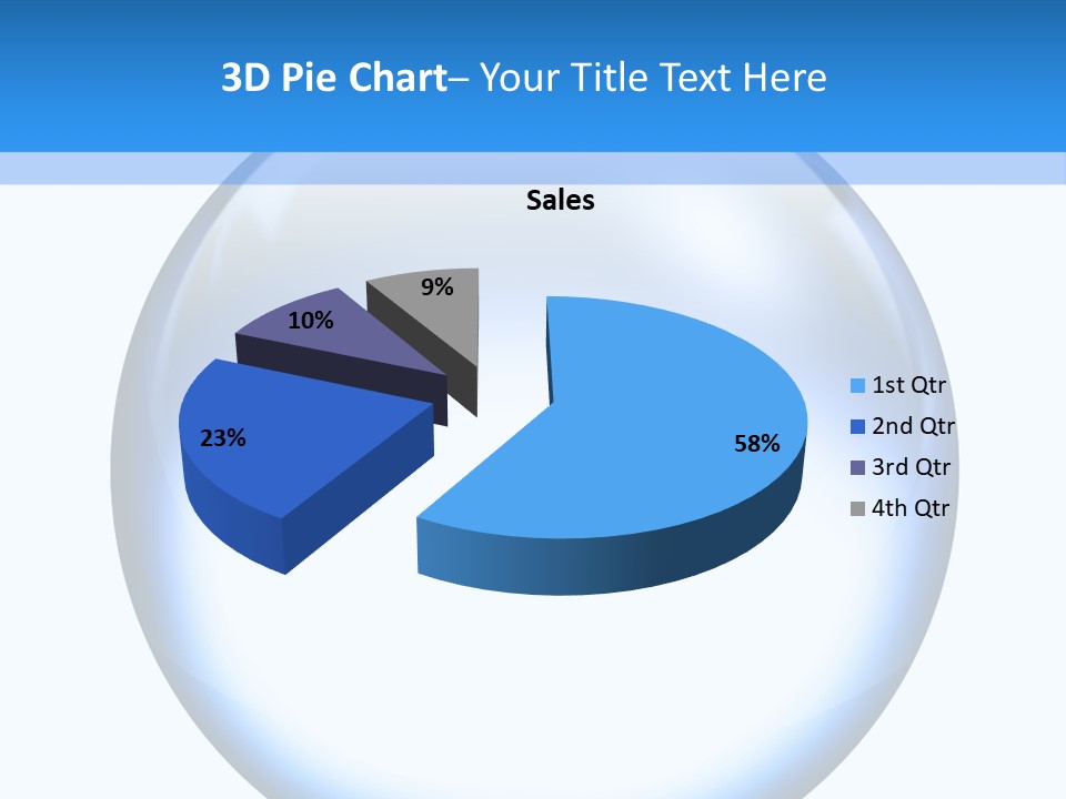 Through Clear Object PowerPoint Template