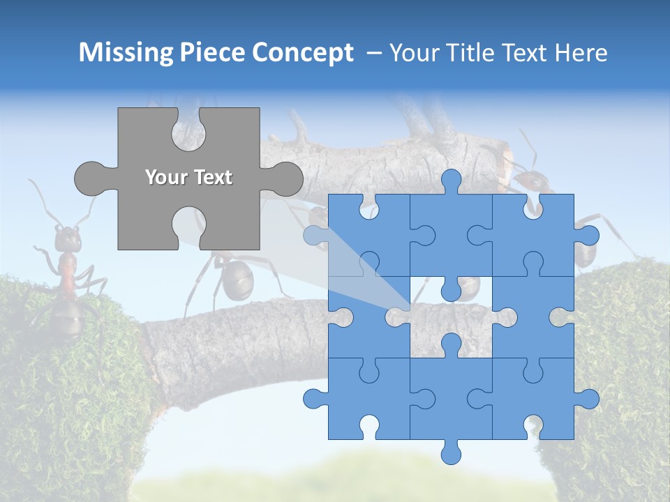 Log Wooden Insects PowerPoint Template