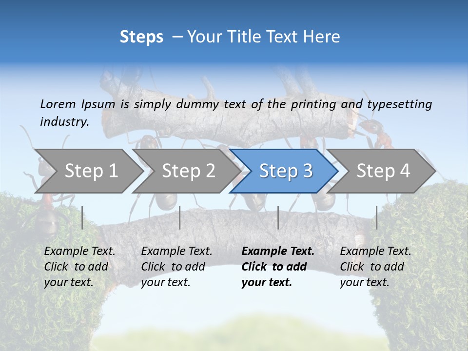 Log Wooden Insects PowerPoint Template