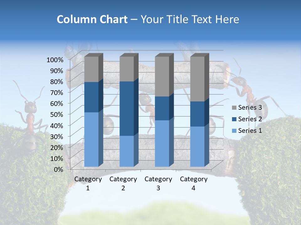 Log Wooden Insects PowerPoint Template