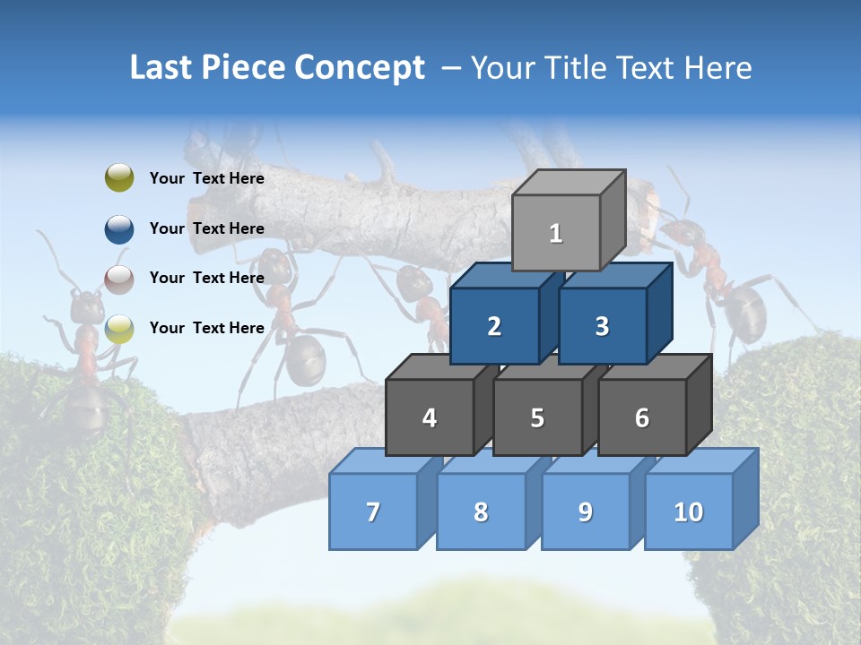 Log Wooden Insects PowerPoint Template