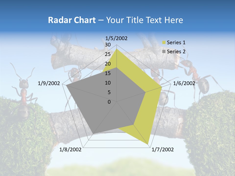 Log Wooden Insects PowerPoint Template
