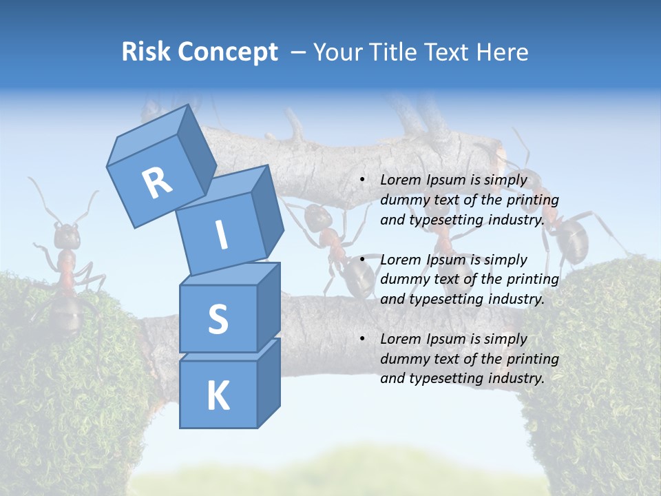 Log Wooden Insects PowerPoint Template