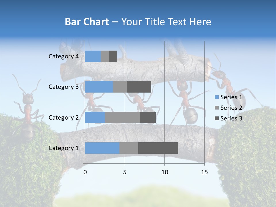 Log Wooden Insects PowerPoint Template