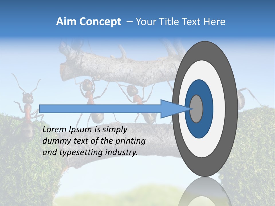 Log Wooden Insects PowerPoint Template