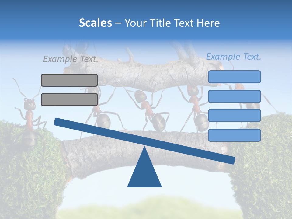 Log Wooden Insects PowerPoint Template
