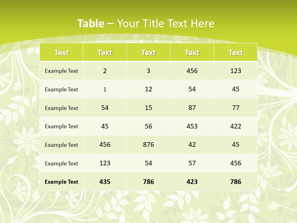 Creative Artistic Natural PowerPoint Template