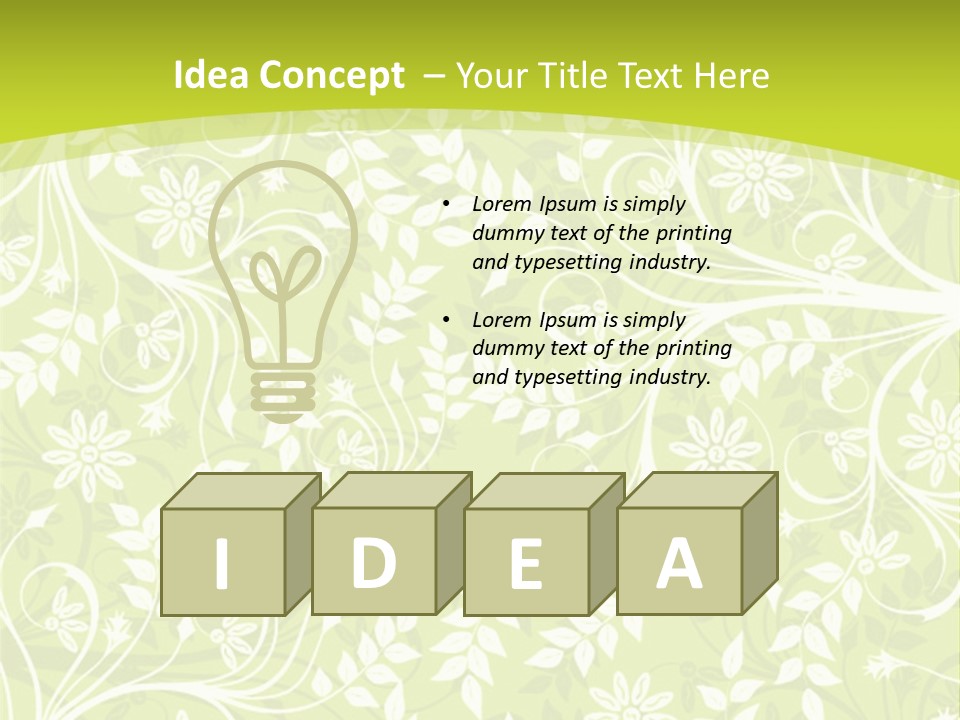 Creative Artistic Natural PowerPoint Template