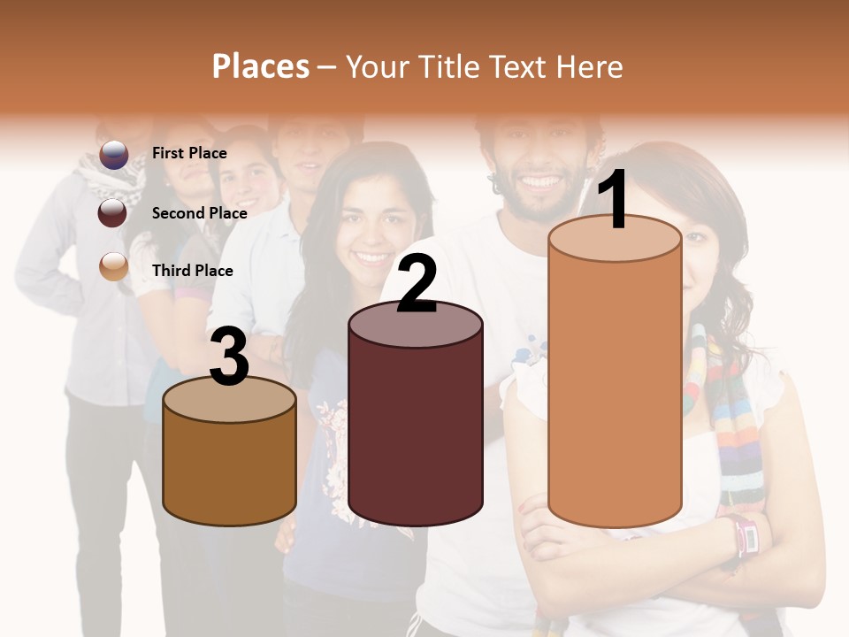 Faces Young Friendship PowerPoint Template