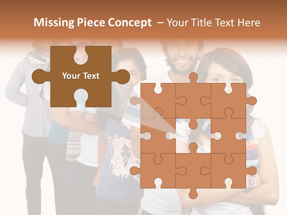 Faces Young Friendship PowerPoint Template