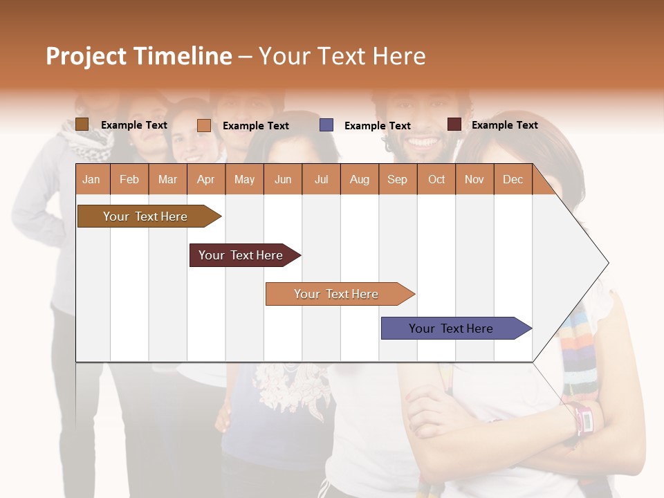 Faces Young Friendship PowerPoint Template