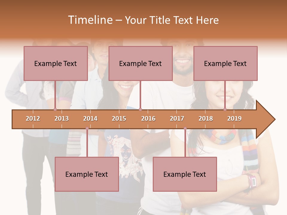 Faces Young Friendship PowerPoint Template