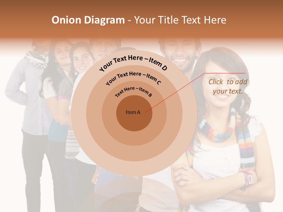 Faces Young Friendship PowerPoint Template