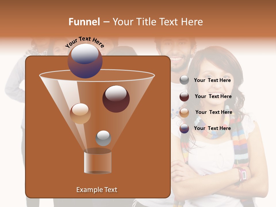 Faces Young Friendship PowerPoint Template