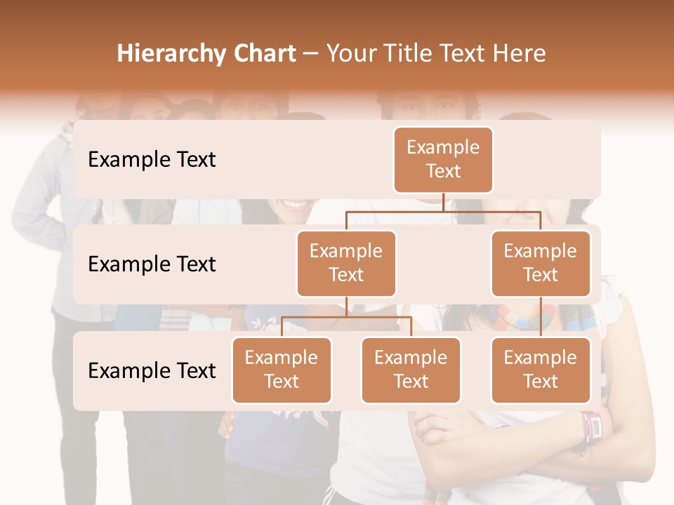 Faces Young Friendship PowerPoint Template