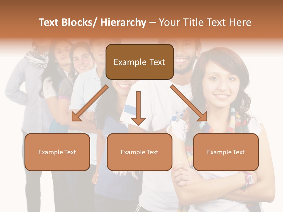 Faces Young Friendship PowerPoint Template