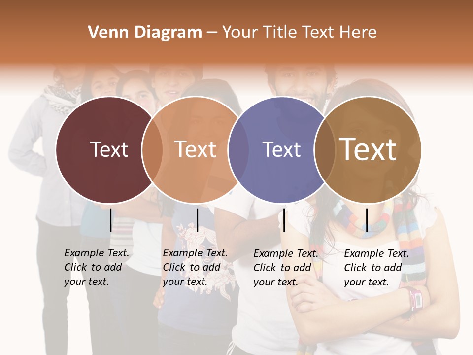 Faces Young Friendship PowerPoint Template