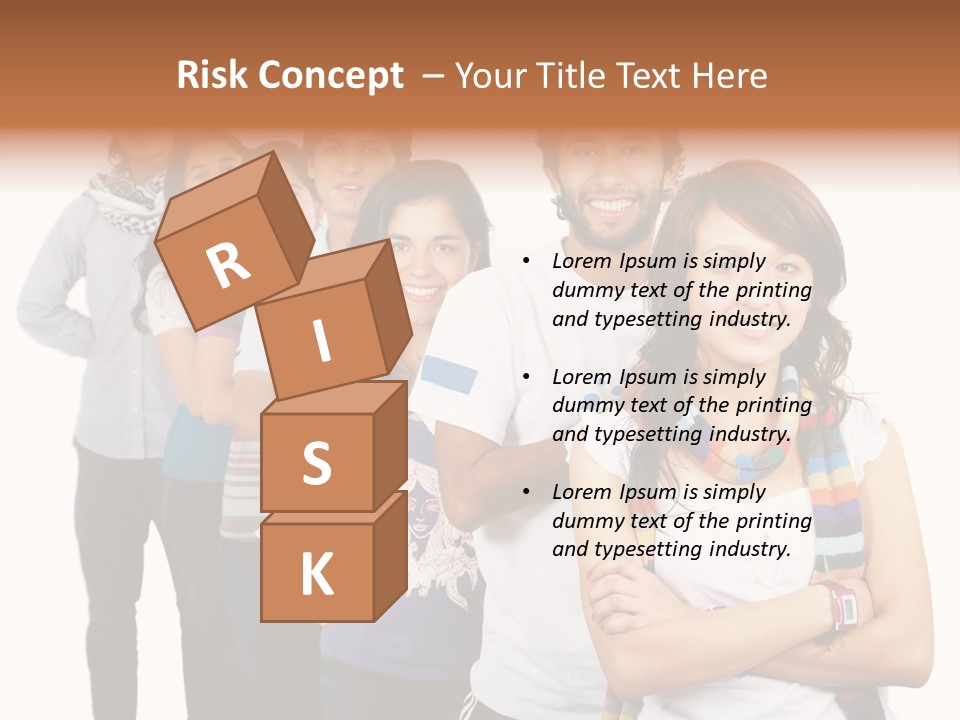 Faces Young Friendship PowerPoint Template