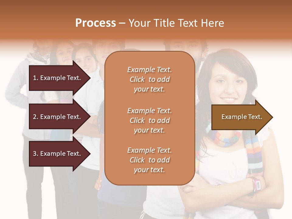 Faces Young Friendship PowerPoint Template