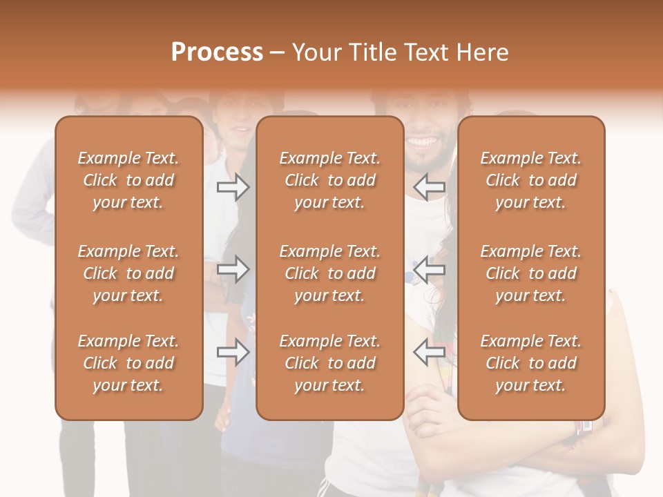 Faces Young Friendship PowerPoint Template