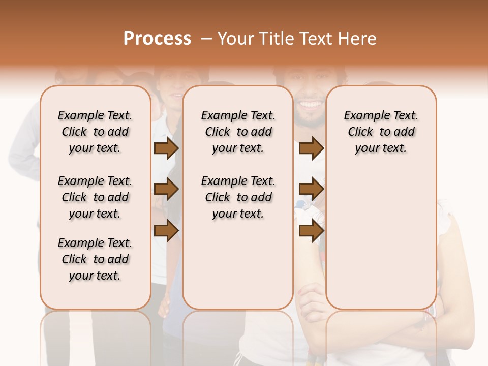 Faces Young Friendship PowerPoint Template