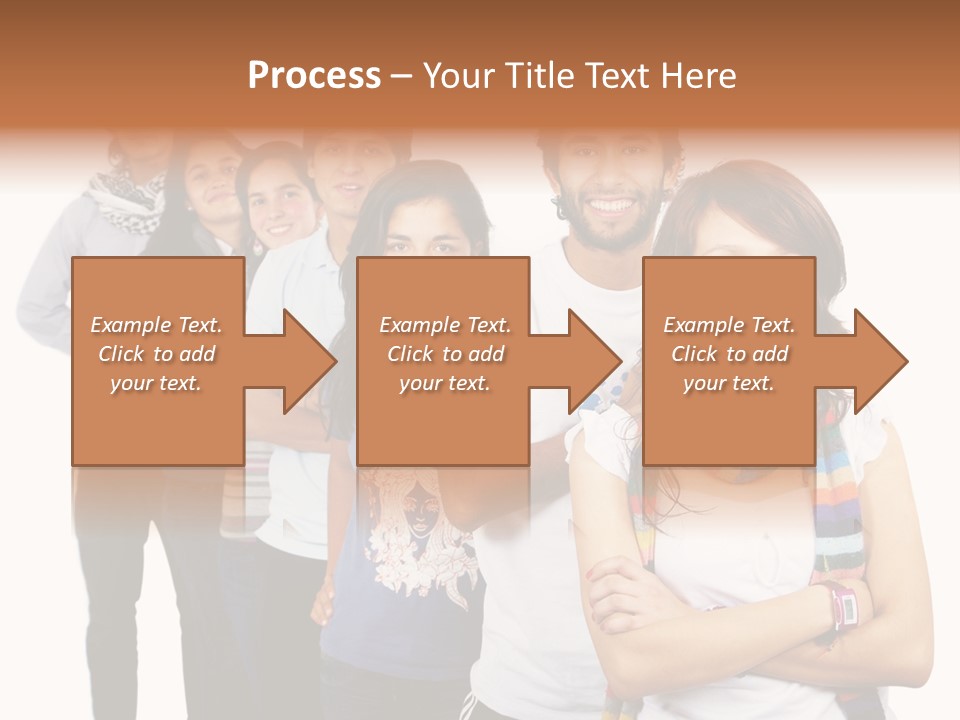 Faces Young Friendship PowerPoint Template