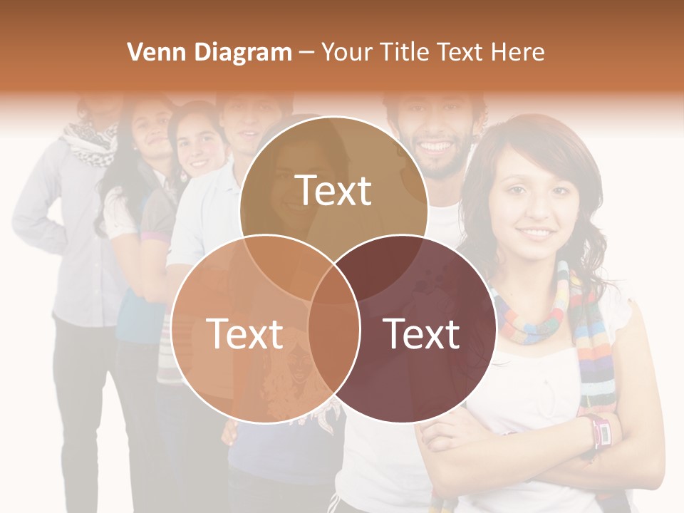 Faces Young Friendship PowerPoint Template