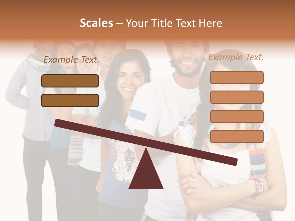 Faces Young Friendship PowerPoint Template