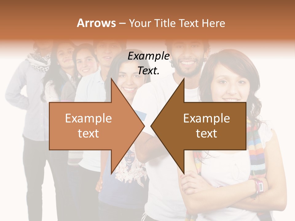 Faces Young Friendship PowerPoint Template