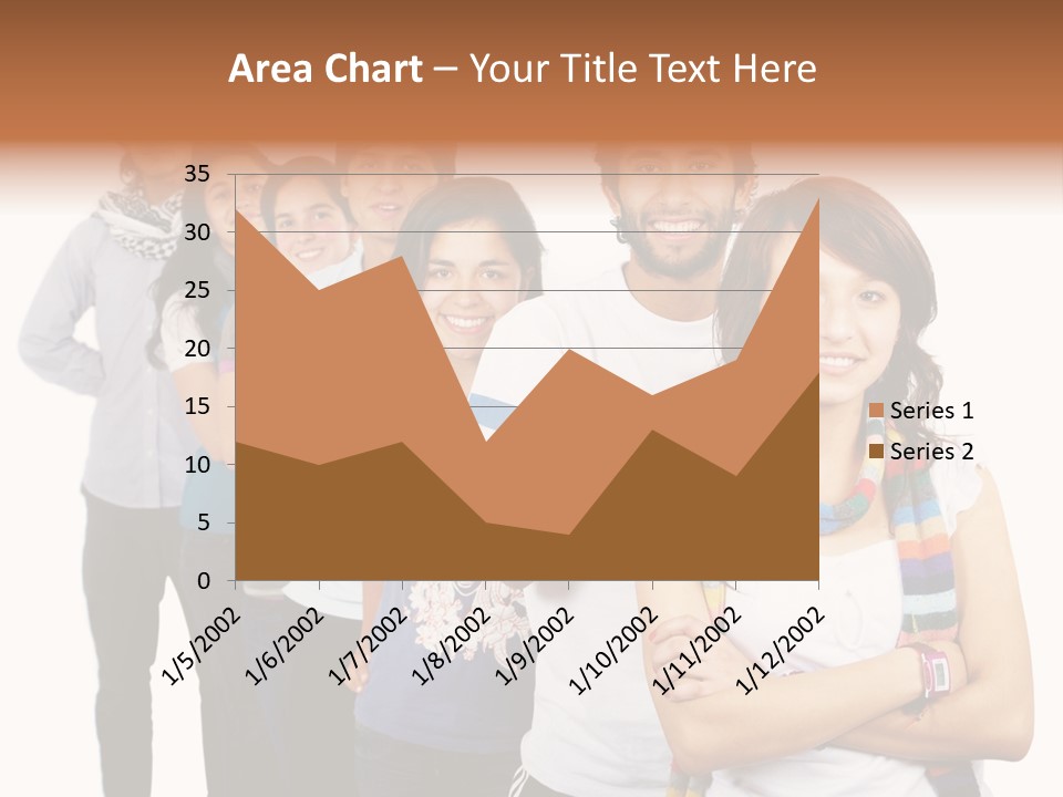 Faces Young Friendship PowerPoint Template